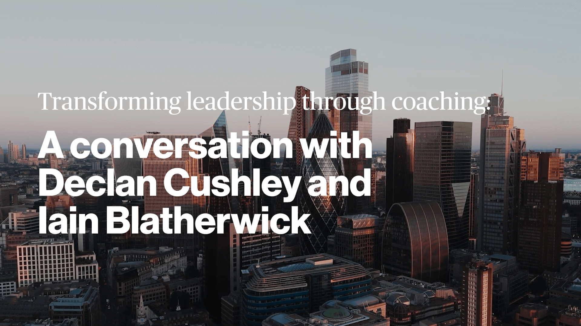 Executive coaching